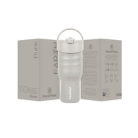 AquaFlask Earth Collection 30oz Insulated Stainless Steel Tumbler with Handle – Hot 12H / Cold 24H, Leak-Proof & Durable