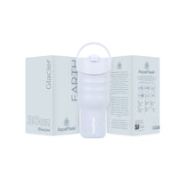 AquaFlask Earth Collection 30oz Insulated Stainless Steel Tumbler with Handle – Hot 12H / Cold 24H, Leak-Proof & Durable