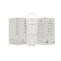 AquaFlask Earth Collection 30oz Insulated Stainless Steel Tumbler with Handle – Hot 12H / Cold 24H, Leak-Proof & Durable