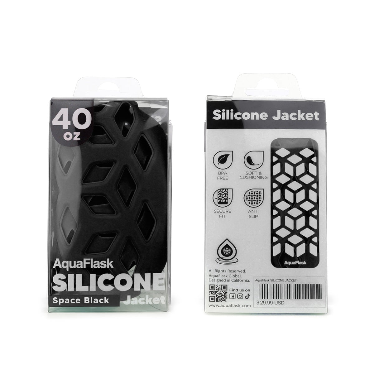 AquaFlask 40oz Silicone Sleeve – Durable, Non-Slip & Stylish Bottle Protector