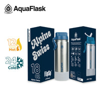 AquaFlask 18oz Colorwave Flip Sip - Alpine Swiss