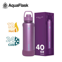 AquaFlask Stellar 40oz Insulated Water Bottle – Hot & Cold Stainless Steel Flask