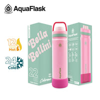 AquaFlask 22oz Insulated Water Bottle – Stainless Steel Thermal Flask | 24H Cold & 12H Hot | Leakproof BPA-Free