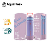 AquaFlask 18oz Insulated Water Bottle – Colorwave Chill Vibes 2025 | 24H Cold & 12H Hot