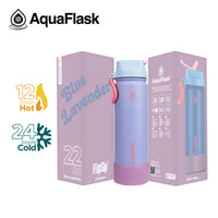 AquaFlask (22oz) Colorwave Flip Sip Insulated Water Bottle Double Wall Stainless Steel Hot & Cold