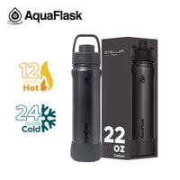 AquaFlask Stellar (22oz) Insulated Water Bottle – Keeps Drinks Hot 12H / Cold 24H, Leakproof Stainless Steel Flask