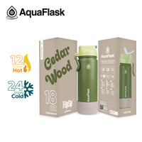 AquaFlask 18oz Colorwave Flip Sip - Cedarwood