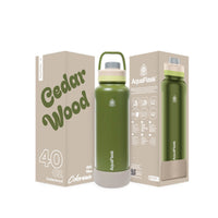 AquaFlask Colorwave 40oz Tumbler – Double Wall Stainless Steel, Keeps Drinks Hot & Cold, Leak-Proof