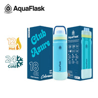AquaFlask 18oz Insulated Water Bottle – Colorwave Chill Vibes 2025 | 24H Cold & 12H Hot