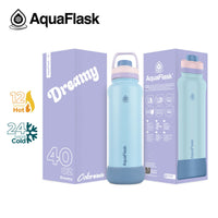 AquaFlask 40oz Insulated Water Bottle – Colorwave Collection | Stainless Steel Hot & Cold Flask
