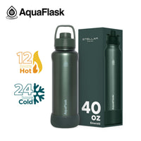 AquaFlask Stellar 40oz Insulated Water Bottle – Hot & Cold Stainless Steel Flask