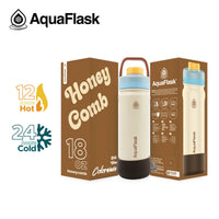 AquaFlask 18oz Insulated Water Bottle – Colorwave Chill Vibes 2025 | 24H Cold & 12H Hot