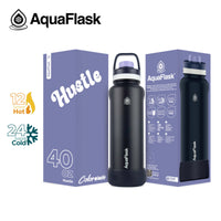AquaFlask 40oz Insulated Water Bottle – Colorwave Collection | Stainless Steel Hot & Cold Flask