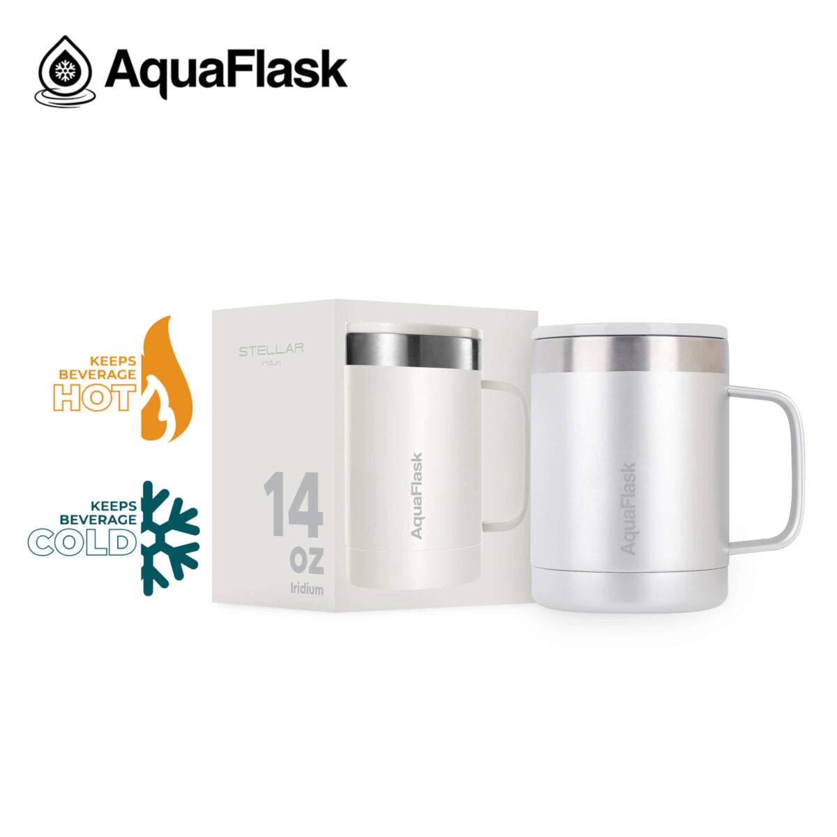 AquaFlask Stellar Mug (14oz) – Premium Insulated Coffee Mug