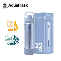 AquaFlask Stellar (22oz) Insulated Water Bottle – Keeps Drinks Hot 12H / Cold 24H, Leakproof Stainless Steel Flask