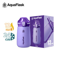 AquaFlask Kids Water Bottle 12oz – Mallows 2025 | Insulated, Leakproof, BPA-Free