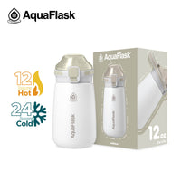 AquaFlask Kids Water Bottle 12oz – Mallows 2025 | Insulated, Leakproof, BPA-Free