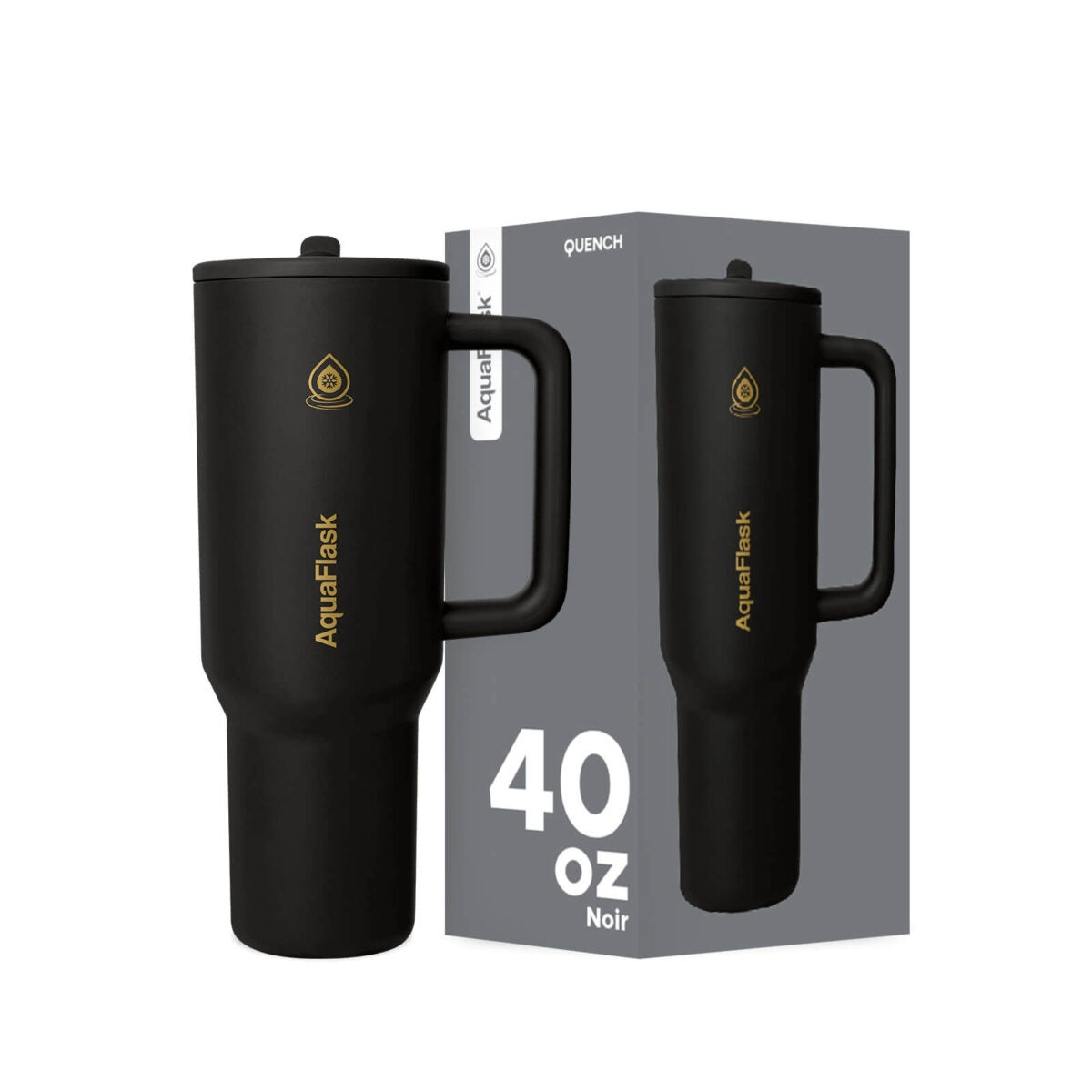 AquaFlask Quench 40oz Tumbler Cup with Handle