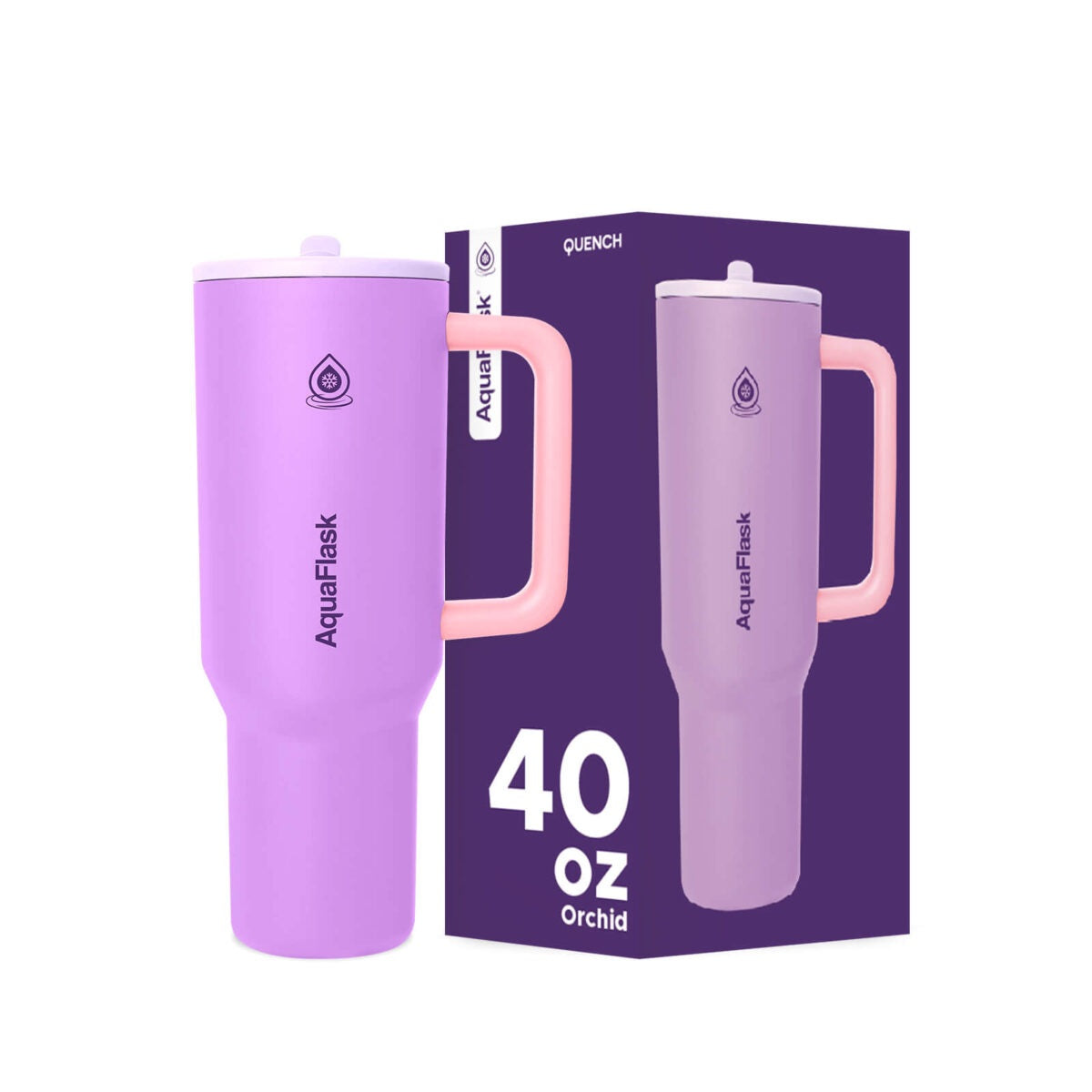 AquaFlask Quench 40oz Tumbler Cup with Handle