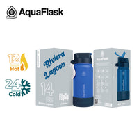 AquaFlask Kids FlipSip 414mL (14oz) Water Bottles