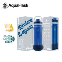 AquaFlask 18oz Insulated Water Bottle – Colorwave Chill Vibes 2025 | 24H Cold & 12H Hot