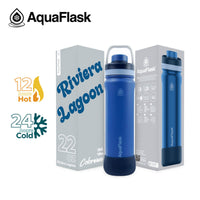 AquaFlask 22oz Insulated Water Bottle – Stainless Steel Thermal Flask | 24H Cold & 12H Hot | Leakproof BPA-Free