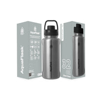 AquaFlask 935mL (32oz) Vacuum Insulated Bottle – Stainless Steel, Leak-Proof