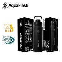 AquaFlask 18oz Insulated Water Bottle – Cold 24H / Hot 12H | Leakproof BPA-Free Flask