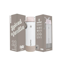 AquaFlask (22oz) Colorwave Flip Sip Insulated Water Bottle Double Wall Stainless Steel Hot & Cold