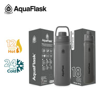 AquaFlask 18oz Insulated Water Bottle – Cold 24H / Hot 12H | Leakproof BPA-Free Flask