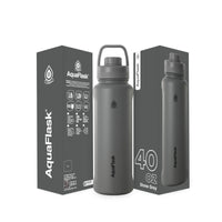 AquaFlask 1080ml (40oz) Double Wall Insulated Stainless Steel Water Bottle – Hot & Cold, Leakproof, BPA-Free