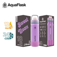 AquaFlask 18oz Insulated Water Bottle – Colorwave Chill Vibes 2025 | 24H Cold & 12H Hot
