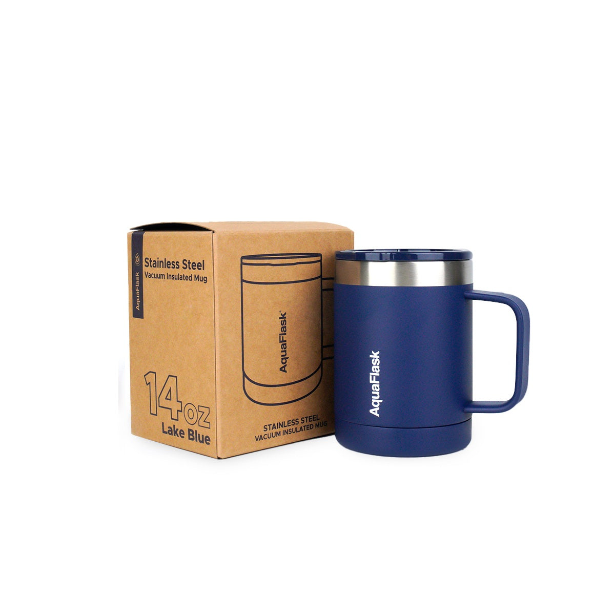Aquaflask Thermal Insulated Lidded Mug With Handle 415ml (14 oz)