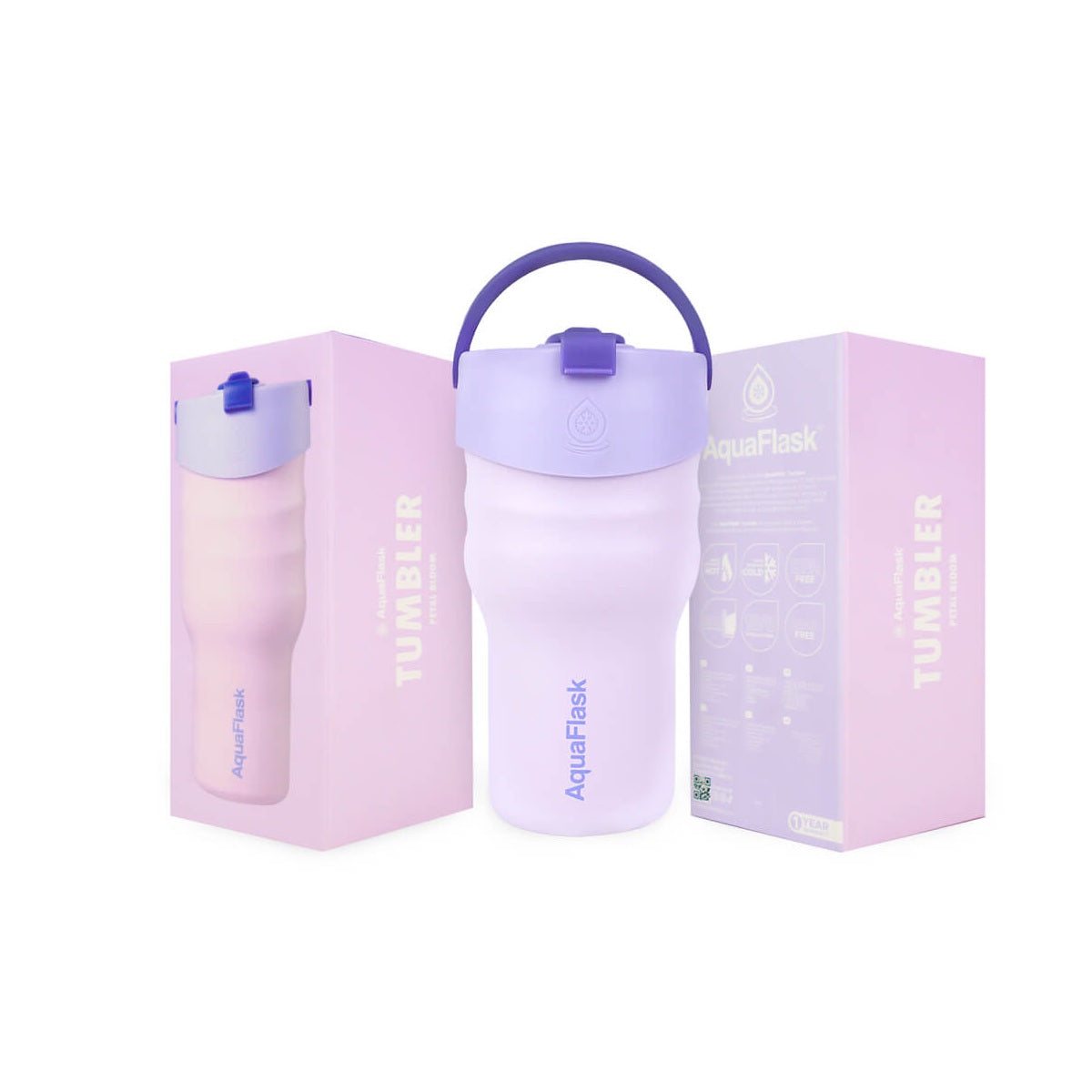 Aqua Flask 20oz – Stainless Steel Tumbler, Vacuum Insulated, Hot & Cold, Leak Proof